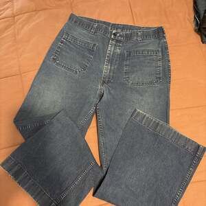 US NAVY American military sailor denim pants flare